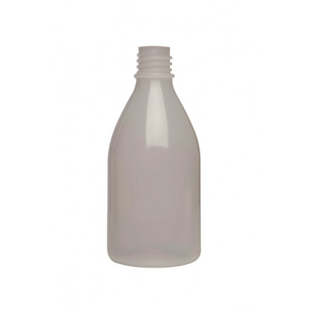 FLACON ROND COL ETROIT PEBD CLAIR GL18 100ML