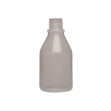 FLACON ROND COL ETROIT PEBD CLAIR GL18 50ML