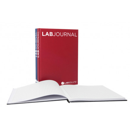 CAHIER DE LABORATOIRE A LIGNES 21,8X28,1CM COUV. ROUGE 200P