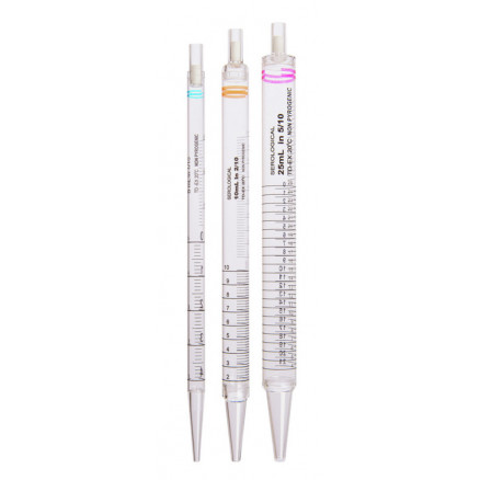 PIPETTE SEROLOGIQUE COURTE PS STERILE ORANGE 10ML - PACK 150