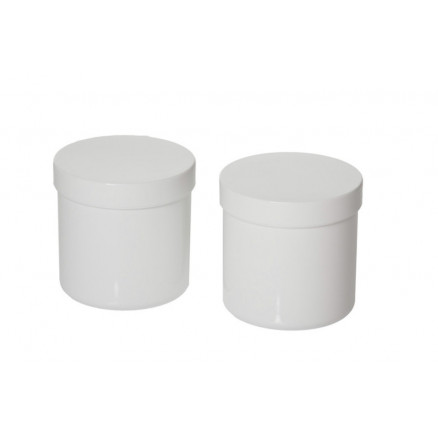 POT EN PP BLANC + BOUCHON A VIS BLANC 1,25L - X5