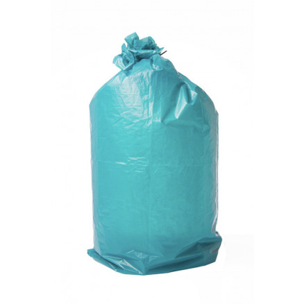 SACS POUBELLE EN PEBD 70L BLEU EP.60UM - 10 RLX DE 25