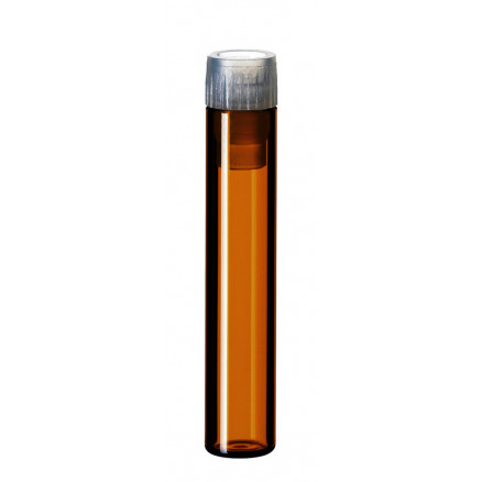 VIAL SHELL BRUN 1ML AVEC BOUCHON PE - PACK DE 100