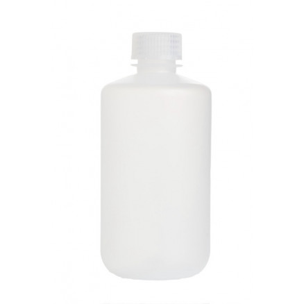 FLACON PLASTIQUE ROND COL ETROIT PP CLAIR 250ML -X12