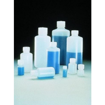 FLACON NALGENE ROND COL ETROIT HDPE CLAIR 500ML -X12