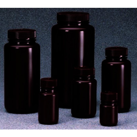 FLACON NALGENE ROND COL LARGE HDPE BRUN 125ML