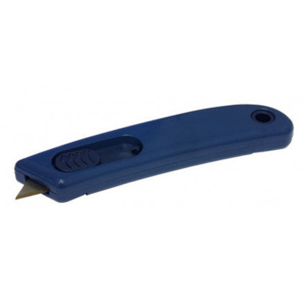 CUTTER AMBIDEXTRE DETECTABLE BLEU AVEC LAME RETRACTABLE X5
