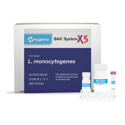 KIT TEST PCR L.MONOCYTOGENES BAX SYSTEM X5 - 64 TESTS