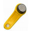 PORTE-CLE COULEUR JAUNE POUR THERMO ET HYGRO BOUTON