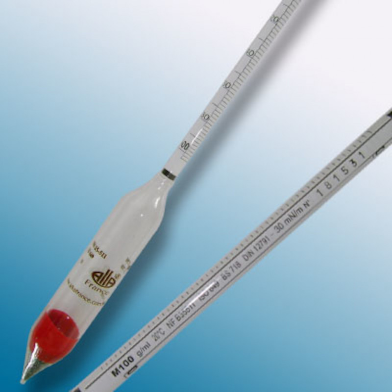 DENSIMETRE NORMALISE 1300-1400 MG/L M100 EN 2G/L + CERTIF