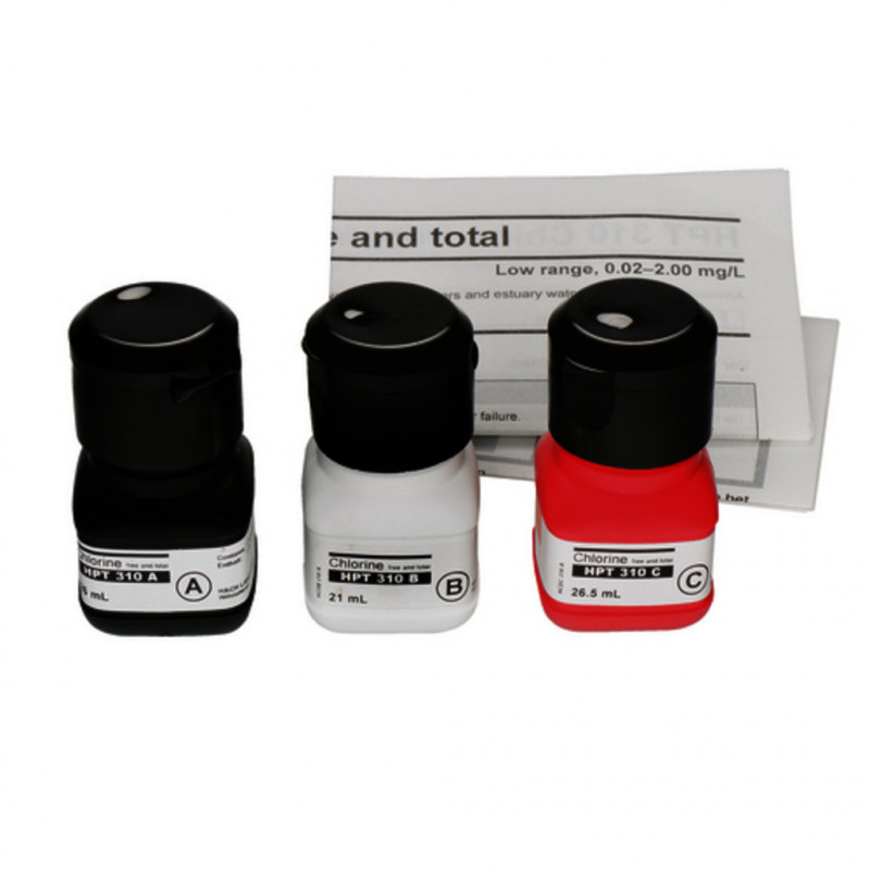 REACTIF CHLORE LIBRE & TOTAL HACH HPT310 - 100 TESTS