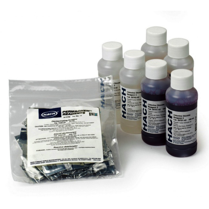KIT REACTIF BIOXYDE DE CHLORE 0,01-1MG/L HACH 2242300 -X100