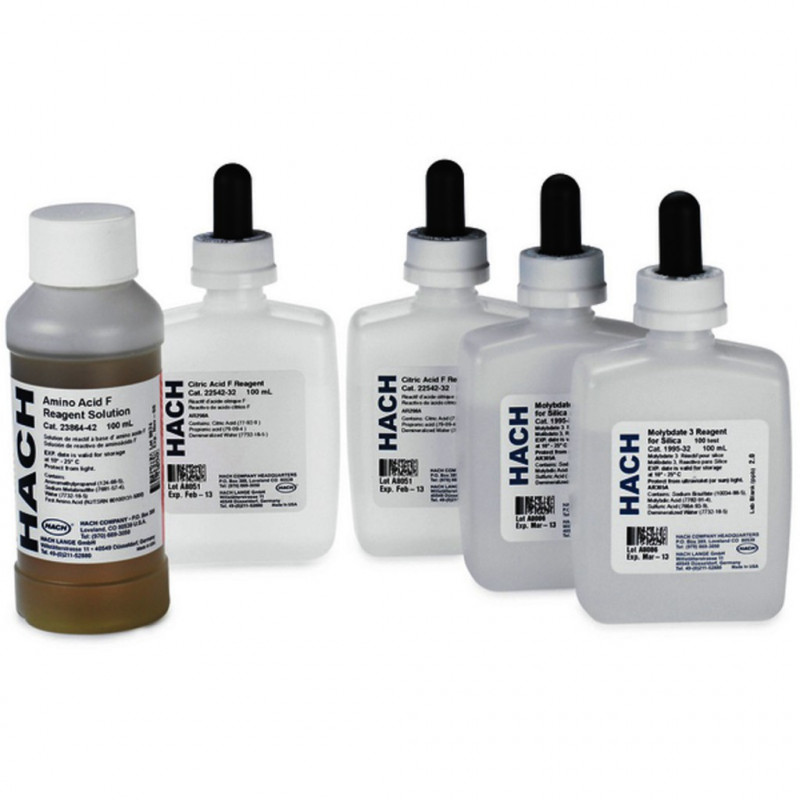 KIT REACTIF SILICE GAMME BASSE HACH 2553500 - 100 TESTS