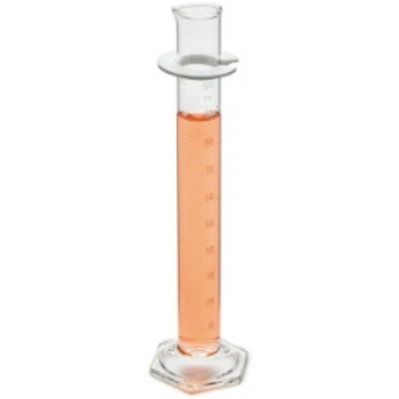 EPROUVETTE EN VERRE GRADUEE CAP.10ML EN 0,2 ML