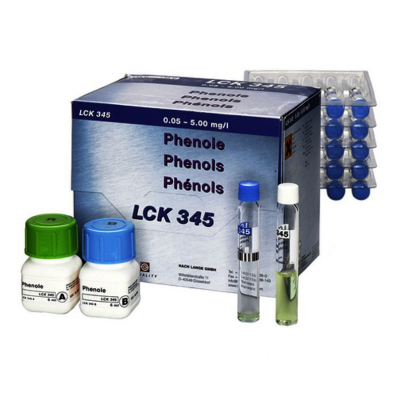 TEST EN CUVE PHENOLS 0,05-5 MG/L LCK345 - PACK DE 24