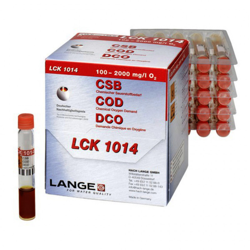 TEST EN CUVE DCO 100-2000 MG/L LCK 1014 - PACK 25