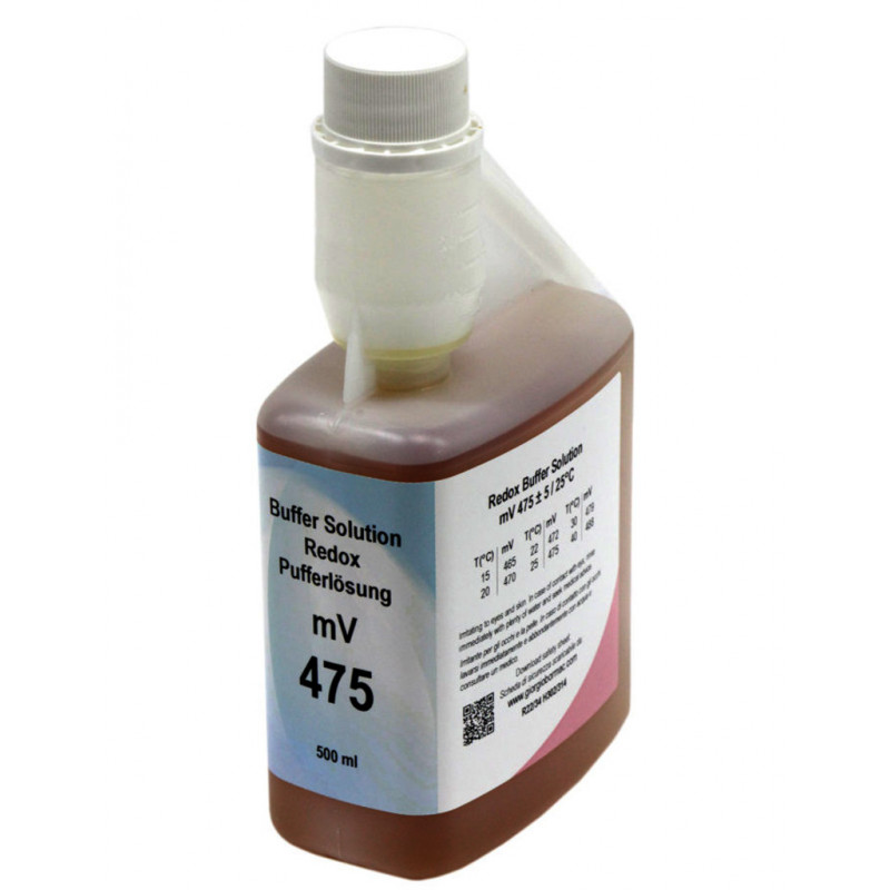 SOLUTION TAMPON REDOX 475MV HUMEAU CERTIFIEE NIST - 500ML