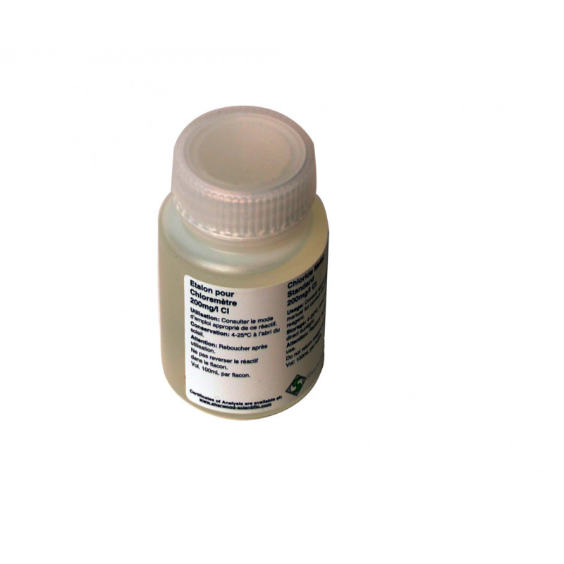 ETALON CHLORURES 200MG/L PR CHLORUREMETRE - 6 X 100ML