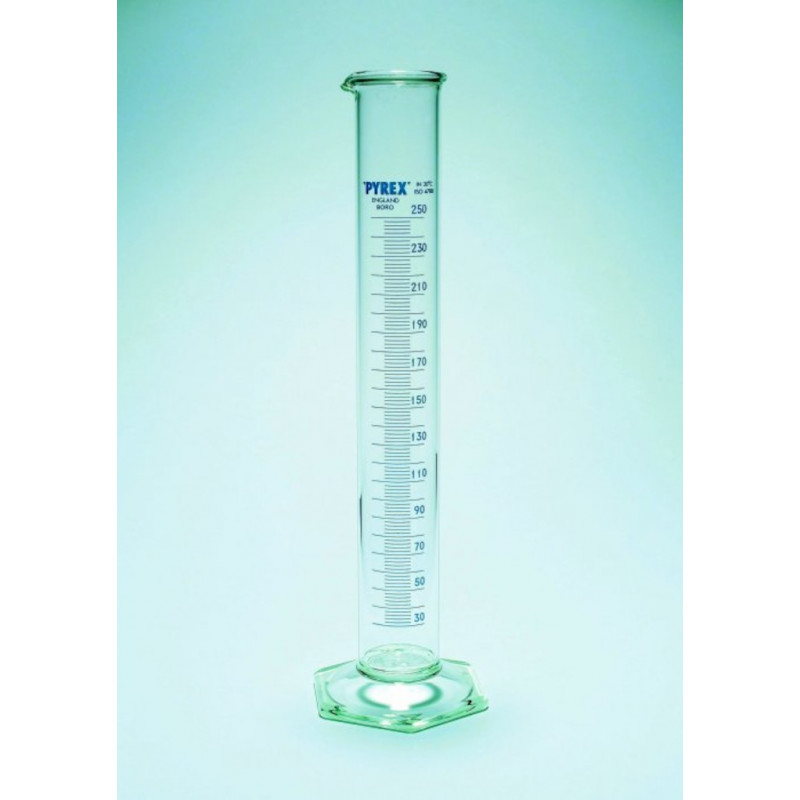 EPROUVETTE FORME HAUTE VERRE EPAIS PYREX CL.B 100ML - X2