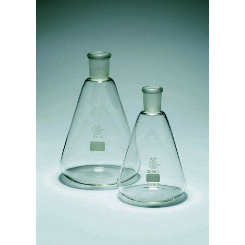 FIOLE CONIQUE COL RODE 29/32 PYREX 150ML-X5