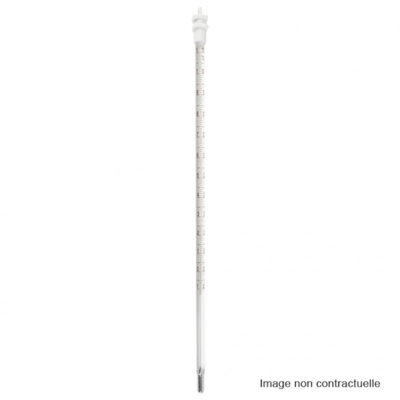 THERMOMETRE -10 +150'C L220MM A MERCURE-MAXIMA SANS INDEX