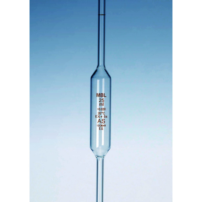 PIPETTE JAUGEE MBL VERRE 1 TRAIT CLASSE AS 5ML-PAR 2