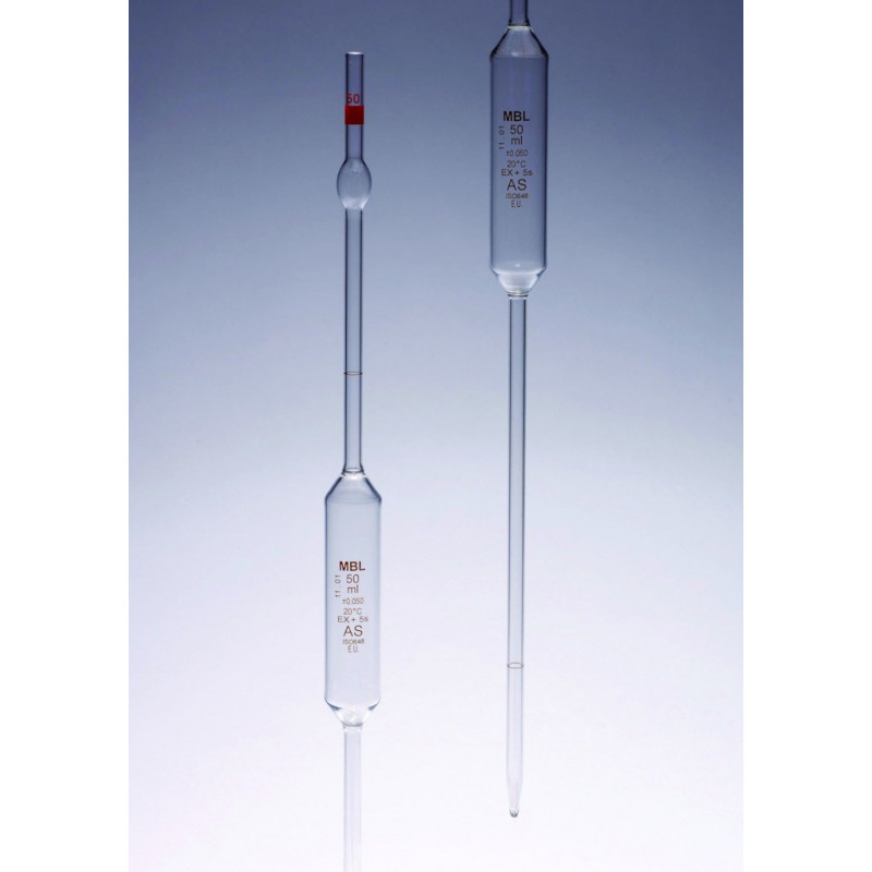 PIPETTE JAUGEE MBL VERRE 2 TRAITS CLASSE AS 20ML-PAR 2