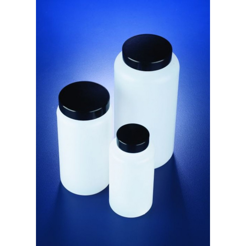 FLACON ROND COL LARGE PEHD BOUCHON PCVD 150ML AZLON-X10