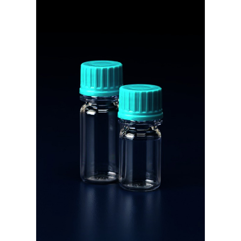 FLACON ROND EN POLYCARBONETE ET BOUCHON PP CAP.10ML - PACK X100