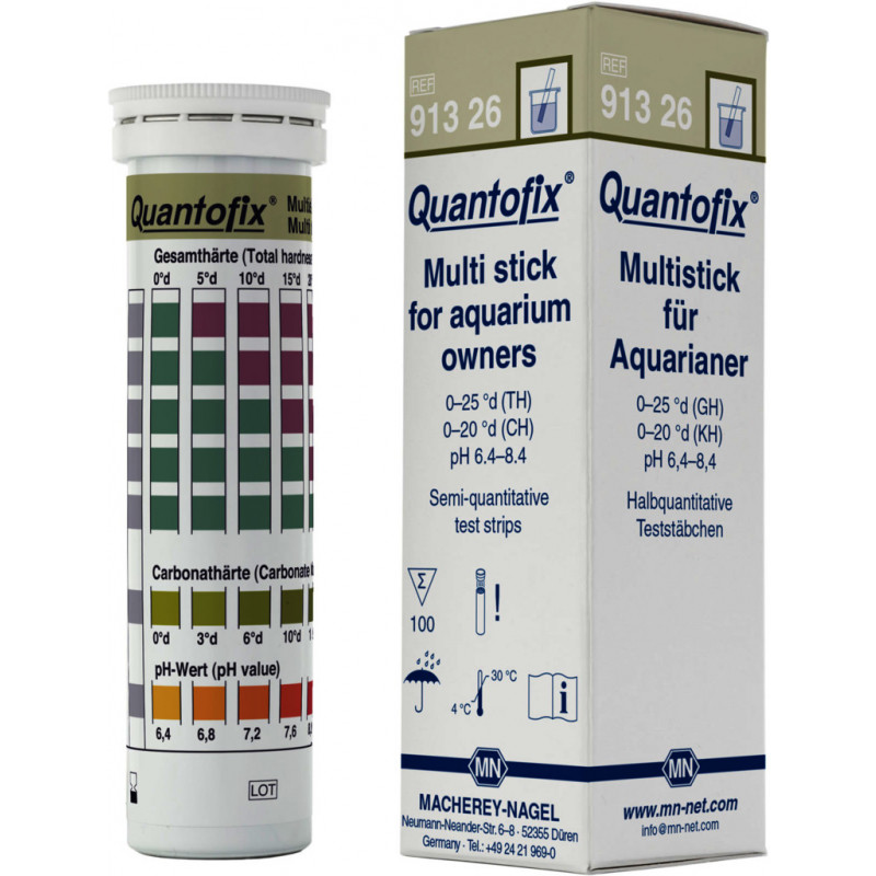 QUANTOFIX MULTITEST EAU PR DUR -ETE TOTALE - 100 BANDELETTES