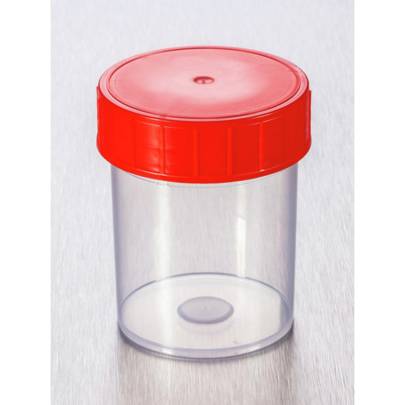 POT PPC ASEPTIQUE 125ML TP50 A BOUCHON ROUGE - X 380