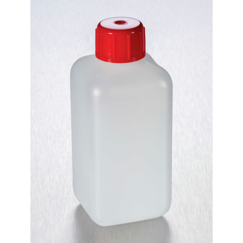 FLACON OCTOGONAL EN PEHD ASEP- TIQUE CAPE ROUGE 250ML - P.208