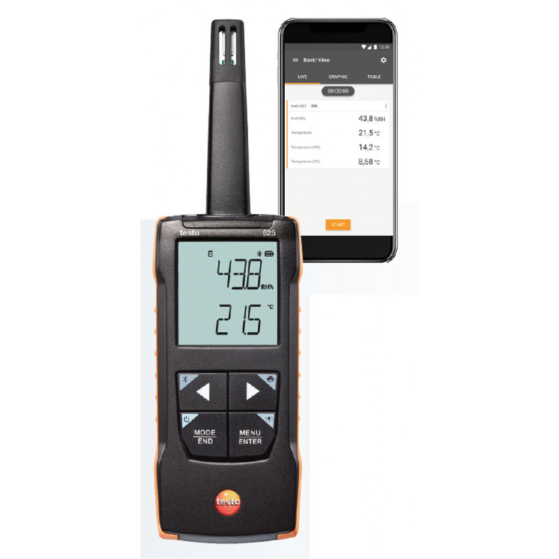 THERMO-HYGROMETRE TESTO 625 AVEC CONNEXION A L'APP