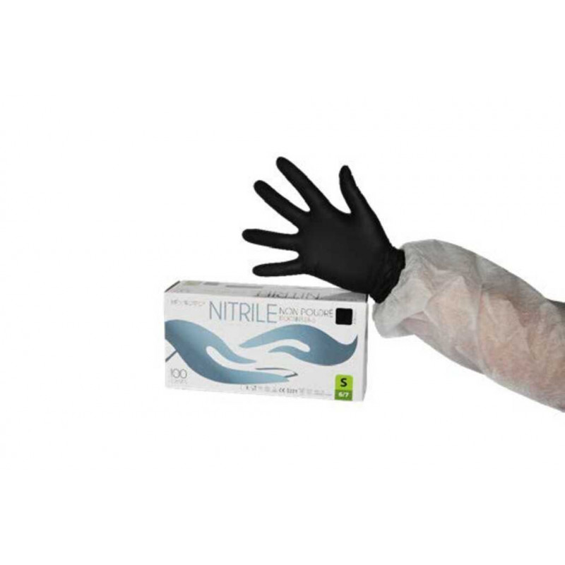 GANT NITRILE NOIR  NON POUDRE 5,5G TAILLE M-BTE 100