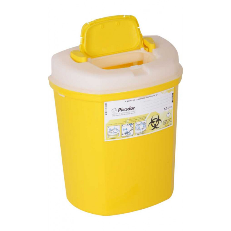 COLLECTEUR DE DECHETS AIGUILLES DASRI PICADOR 5,5L