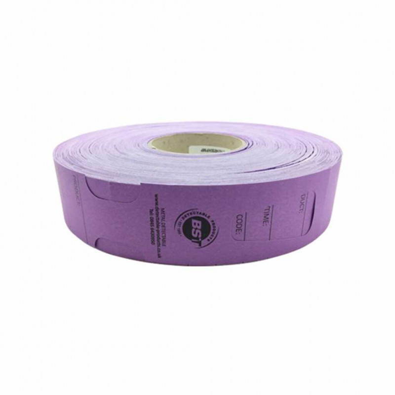 ETIQUETTE A BOUCLE RESISTANT A LA CHALEUR DETECTABLE VIOLET PACK X500