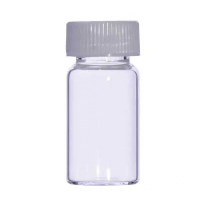 FLACON EN VERRE TUBULAIRE 7ML AVEC BOUCHON PP SEPARE - PACK X1715