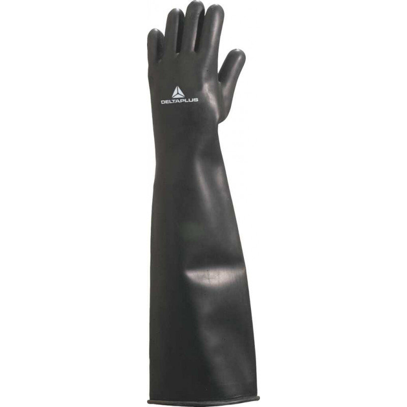 GANT LATEX CHLORINE NOIR LONGUEUR 60CM - TAILLE 10/11