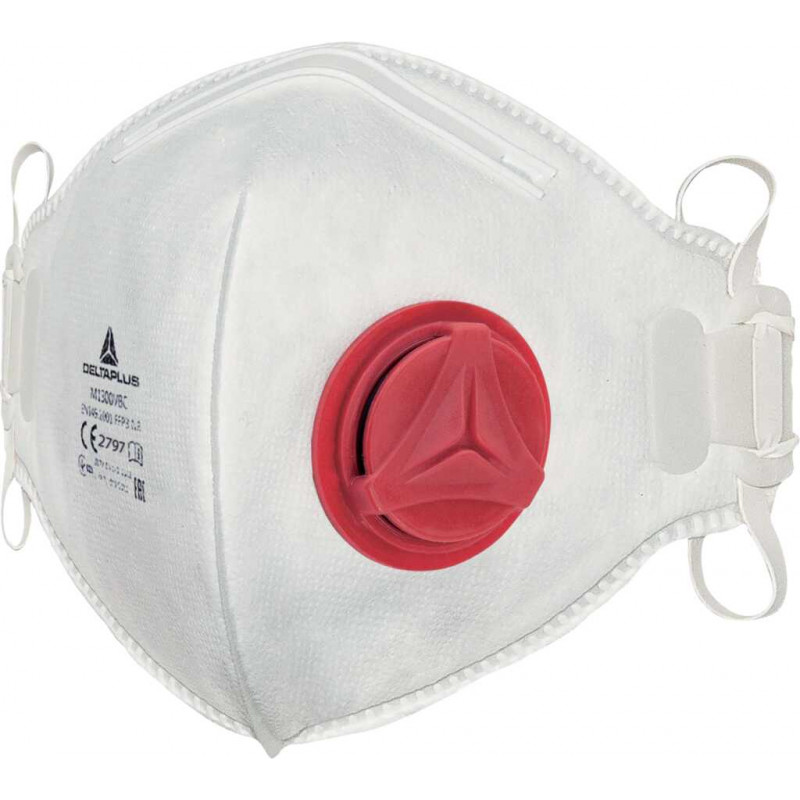 MASQUE RESPIRATOIRE AVEC VALVE FFP3 PLIAGE VERTICAL - PACK X10
