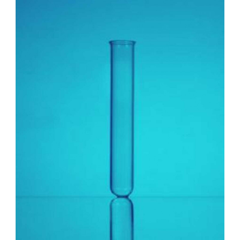 TUBE A ESSAI EN VERRE BOROSILICATE AVEC BORD D.25X200MM - PACK X50