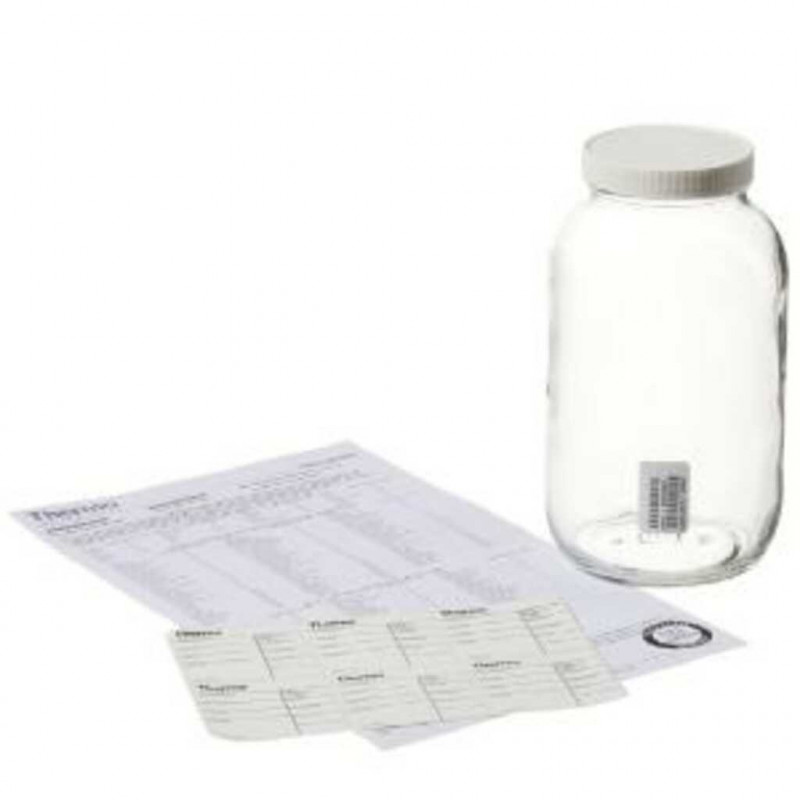 BOCAL D'ECHANTILLONAGE LARGE OUV. AVEC BOUCHON A VIS 1L - PACK X12