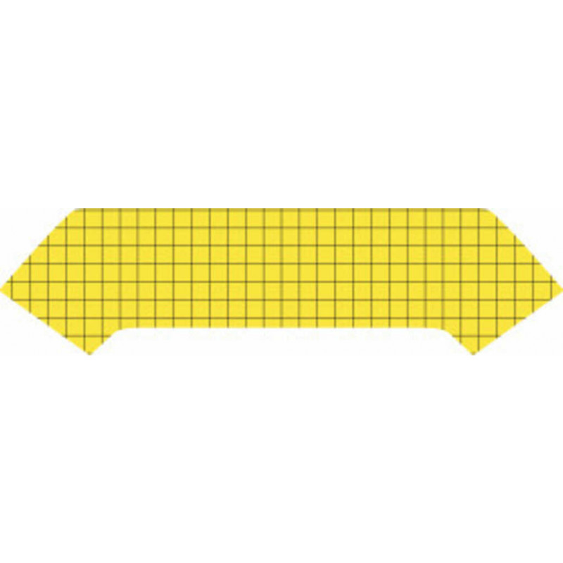 PLAQUE DE GLU 205X785MM CARTON JAUNE 1 FACE QUADRILLEE X6