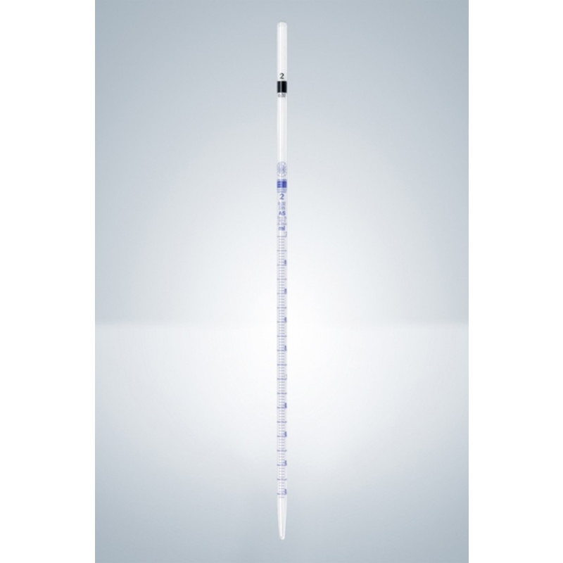 PIPETTE GRADUEE VERRE GR.BLEUE T2 CC CL.AS 1/50 2ML-PAR 12