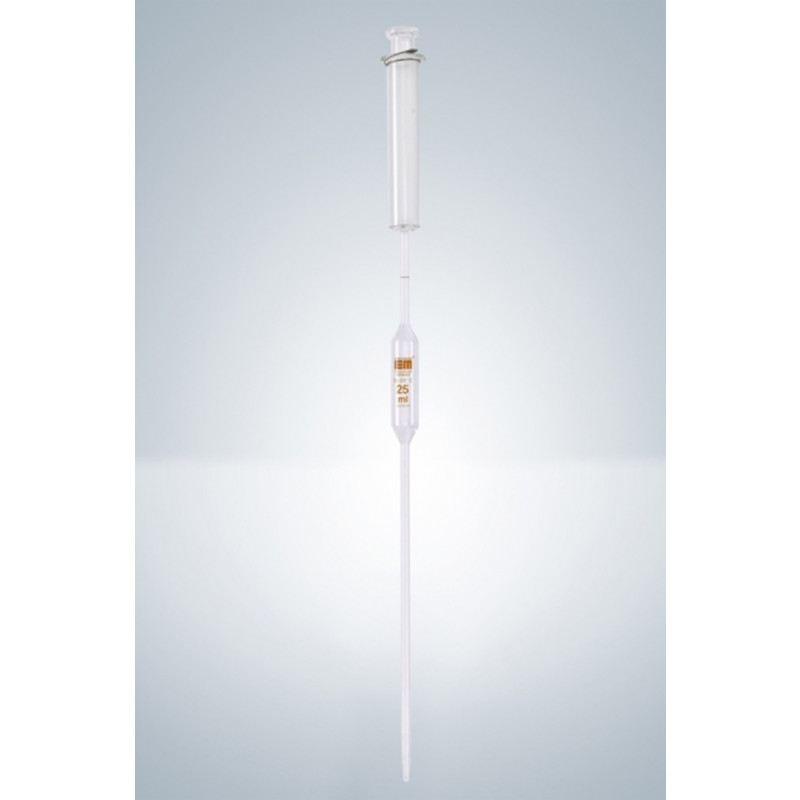 PIPETTE JAUGEE PISTON VERRE GRAD. MARRON 1ML