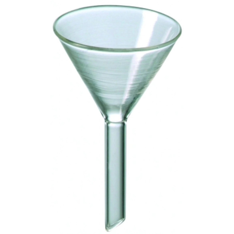 ENTONNOIR VERRE SODOCALCIQUE TIGE COURTE D.100MM H.80MM-P10