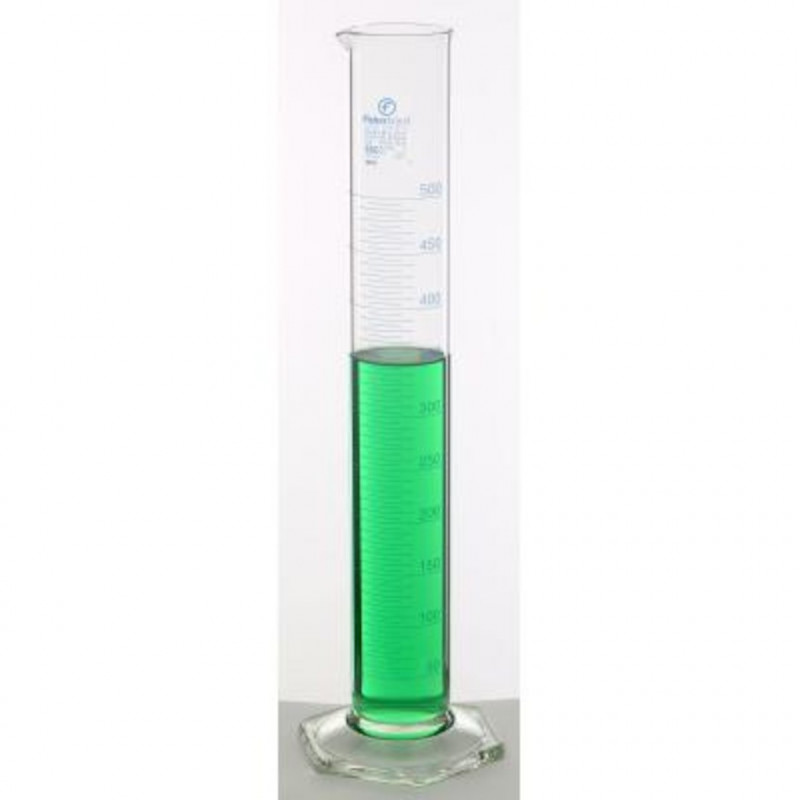 EPROUVETTE VERRE SODOCALCIQUE GRADUEE BLEUE CL.B - CAP.500ML