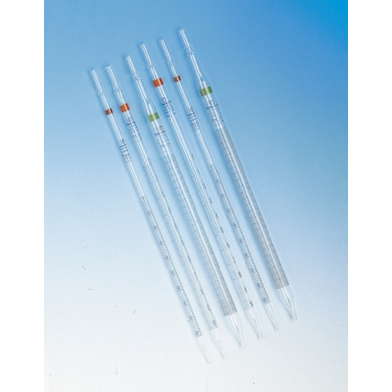 PIPETTE GRADUEE TYPE 1 CL.B VERRE SODO ZERO EN HAUT 1ML-P5