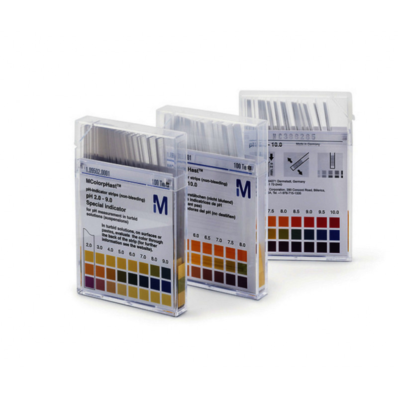PAPIER PH 4-7 EN BANDELETTES MERCK 09542 - 100 TESTS