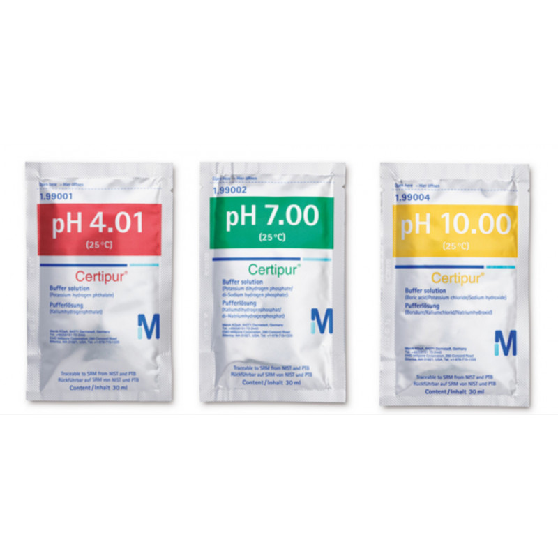 SOLUTION TAMPON PH 4-7-10 SACHETS MERCK - PACK 30x30ML