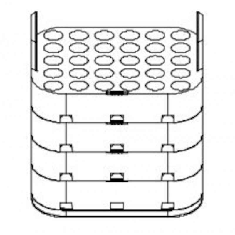 ADAPTATEUR MICROTUBE 56X 1,5/2ML - HETTICH 4730